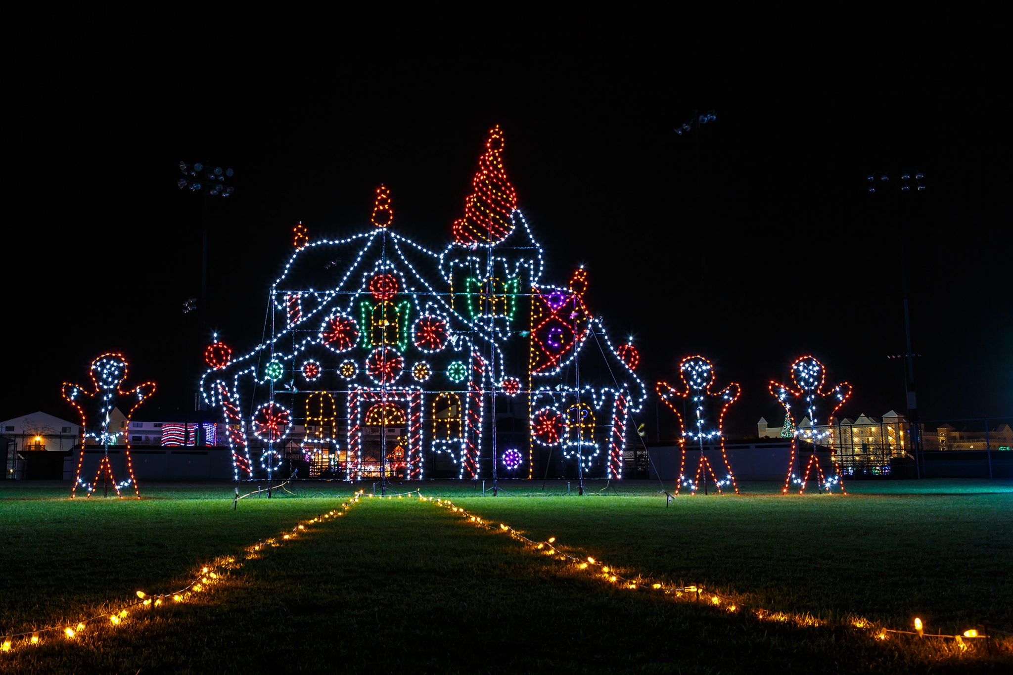 Winterfest Christmas lights display in Ocean City, Maryland