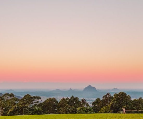 Glass House Mountains on the Sunshine Coast in Queensland, Australia