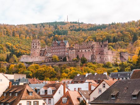 Heidelberg Castle views from the Old Bridge