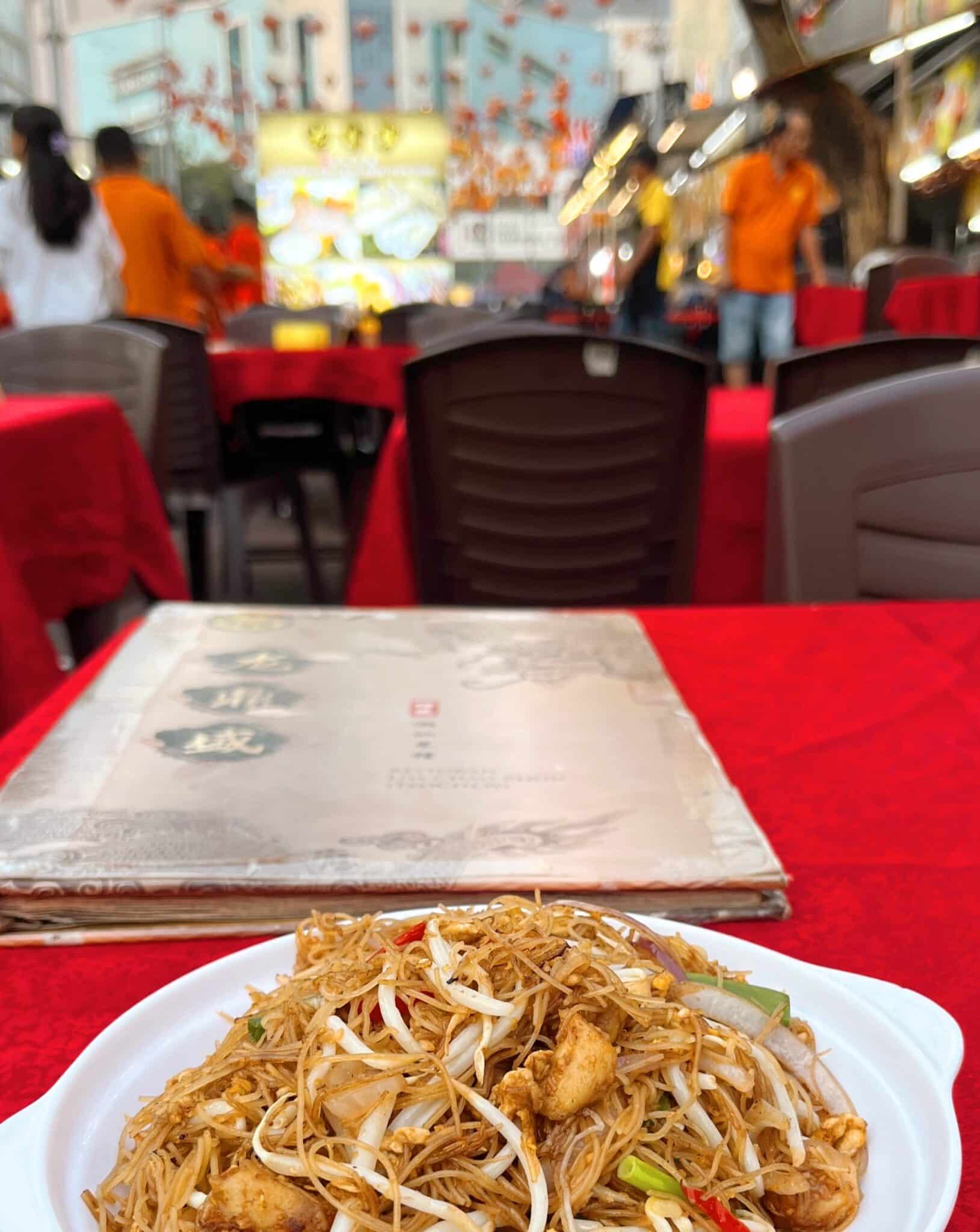 Fried noodles from Jalan Alor Food Street in Kuala Lumpur, Malaysia