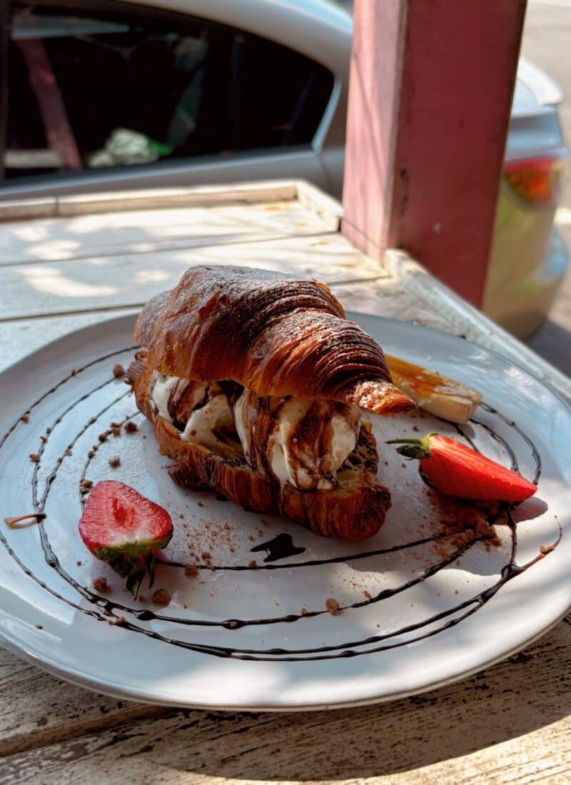 Croissant at Mayhem at Machans in Cairns (best places to eat in Cairns)