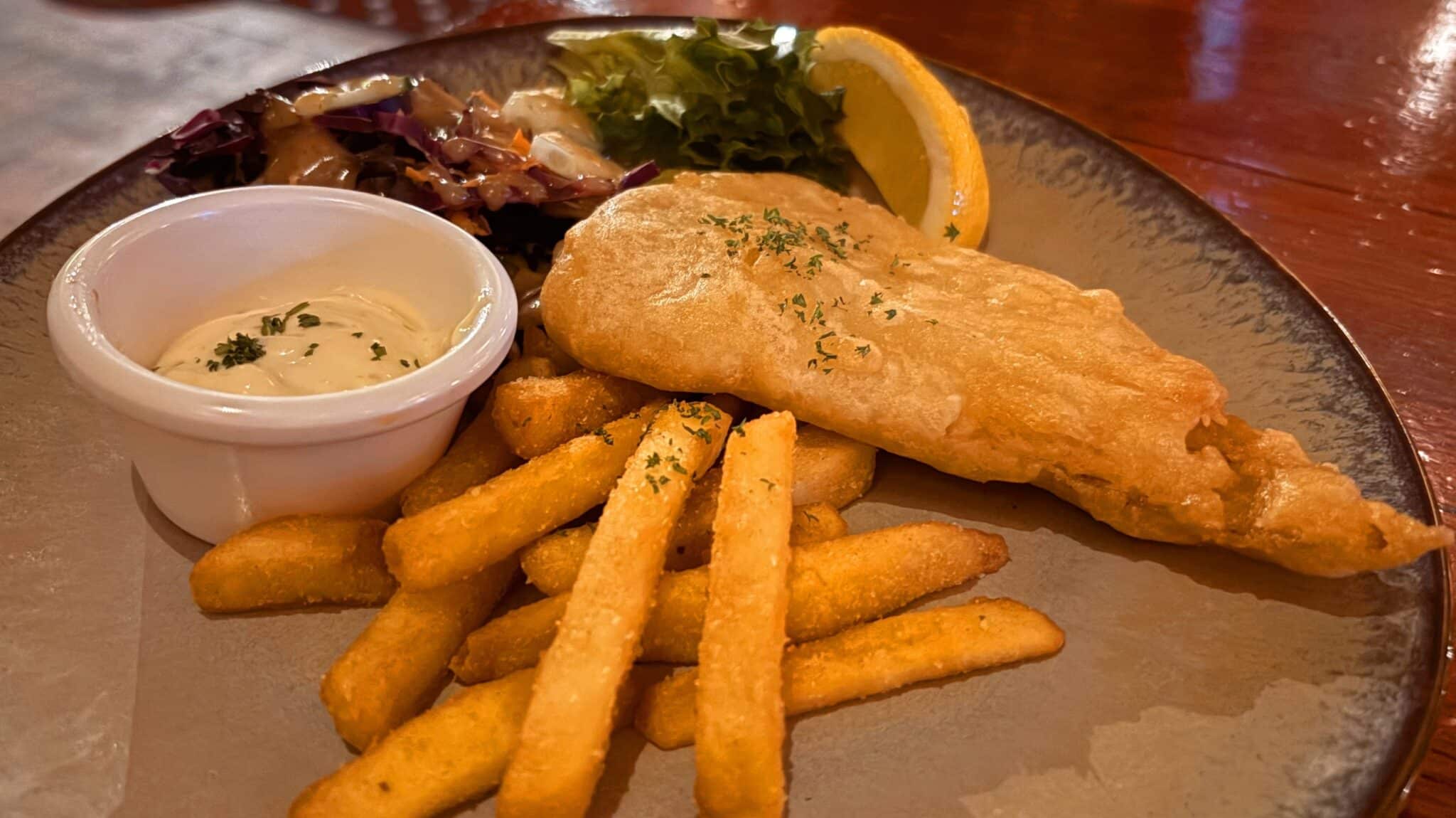Fish and chips from PJ O'Brien's in Cairns (best places to eat in Cairns)