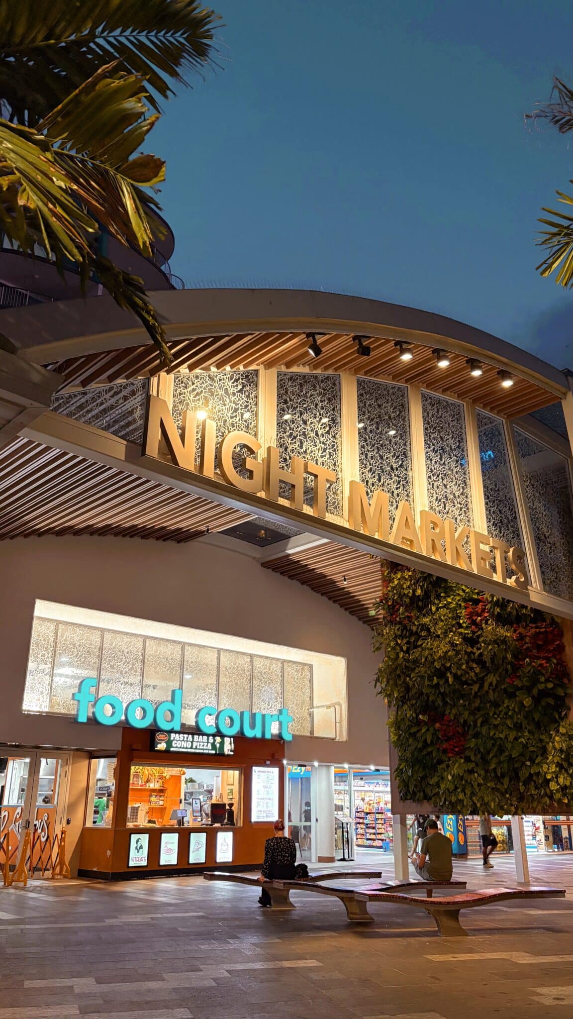 Outside the Night Markets in Cairns 