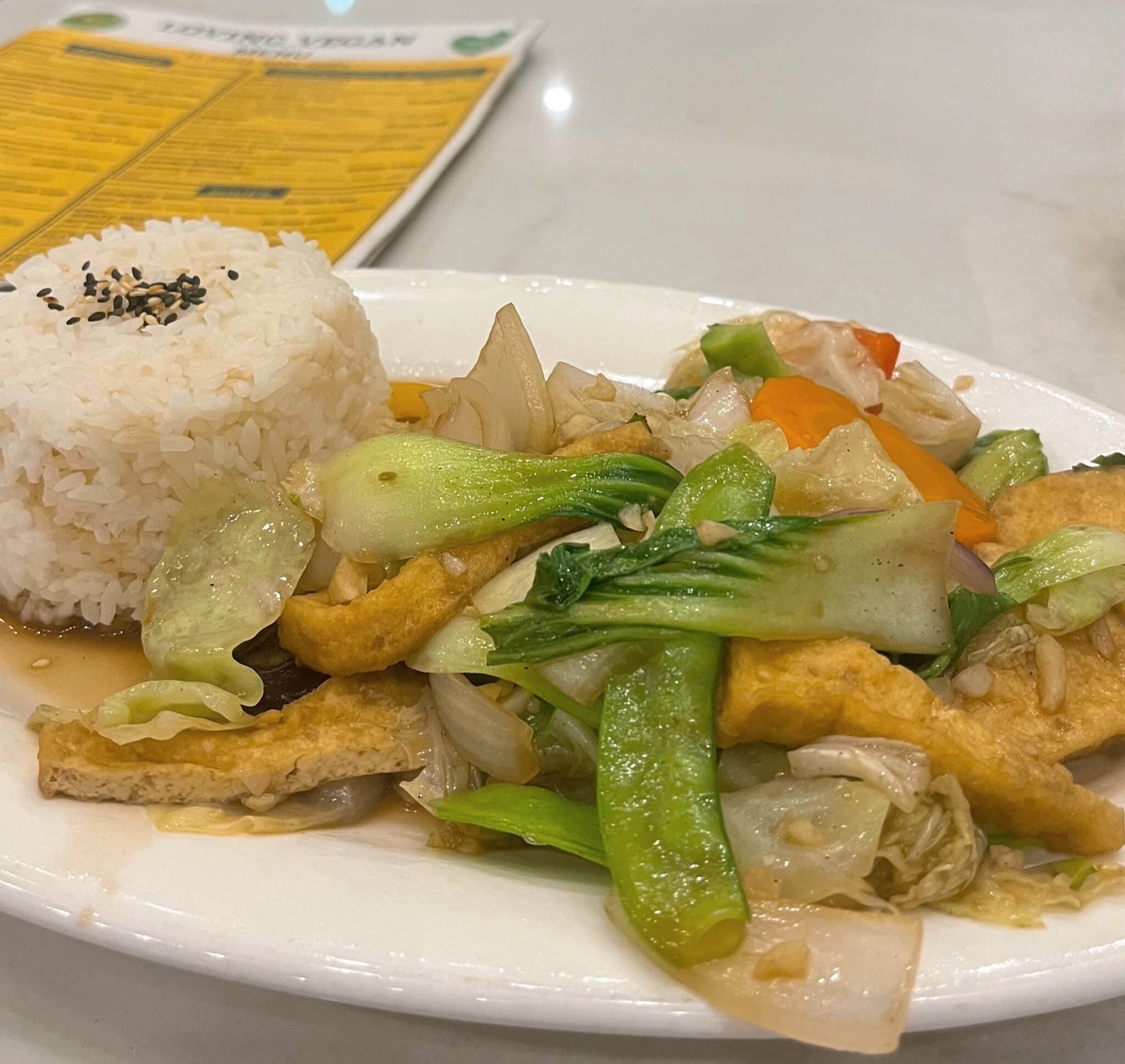 Meal from Loving Vegan in Da Nang, Vietnam