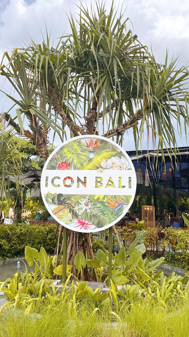 ICON Bali Mall sign (best shopping in Sanur Bali)